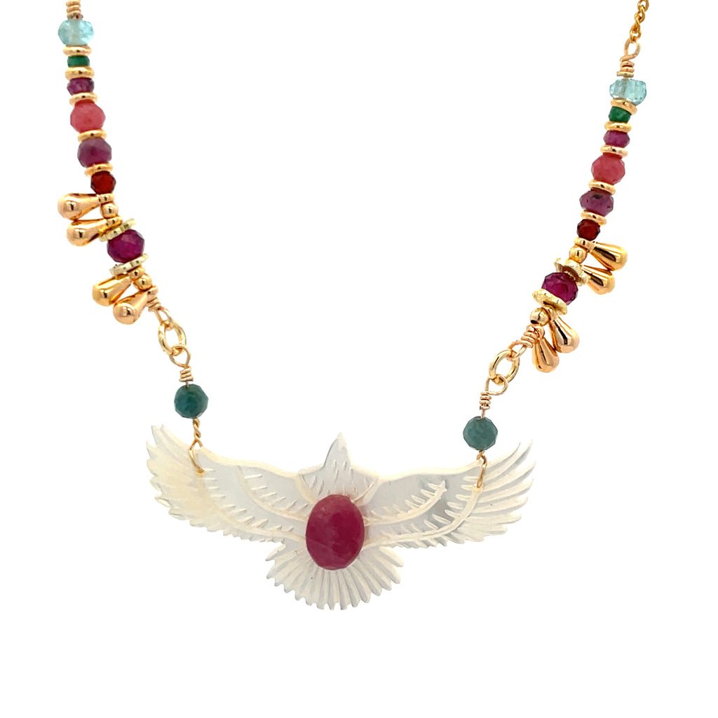 Collar Anka kuychi de madre perla