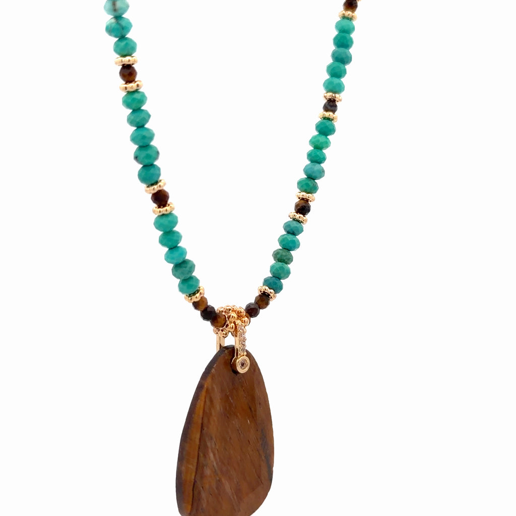 Collar Laja de ojo de tigre 🐅