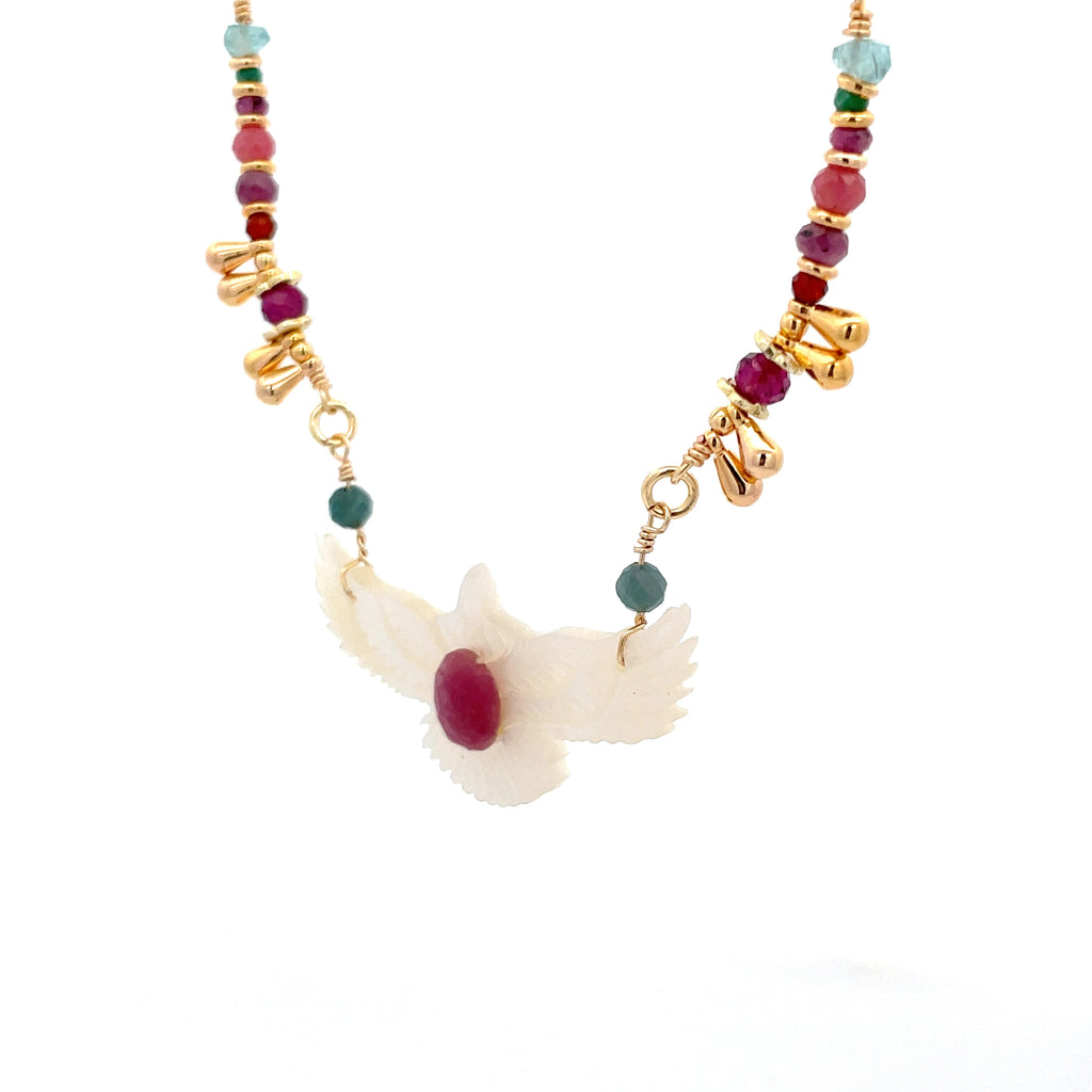 Collar Anka kuychi de madre perla
