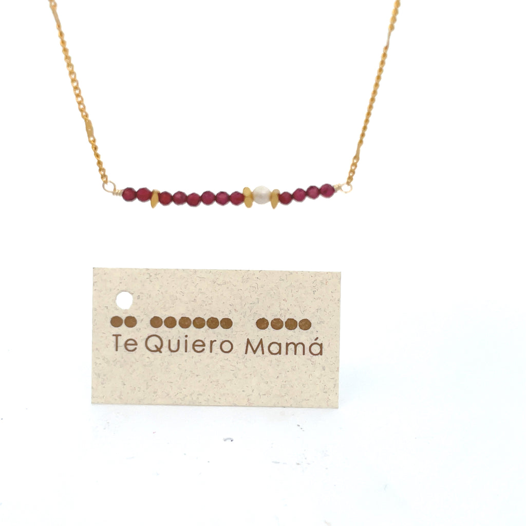 Collar TE QUIERO MAMÁ