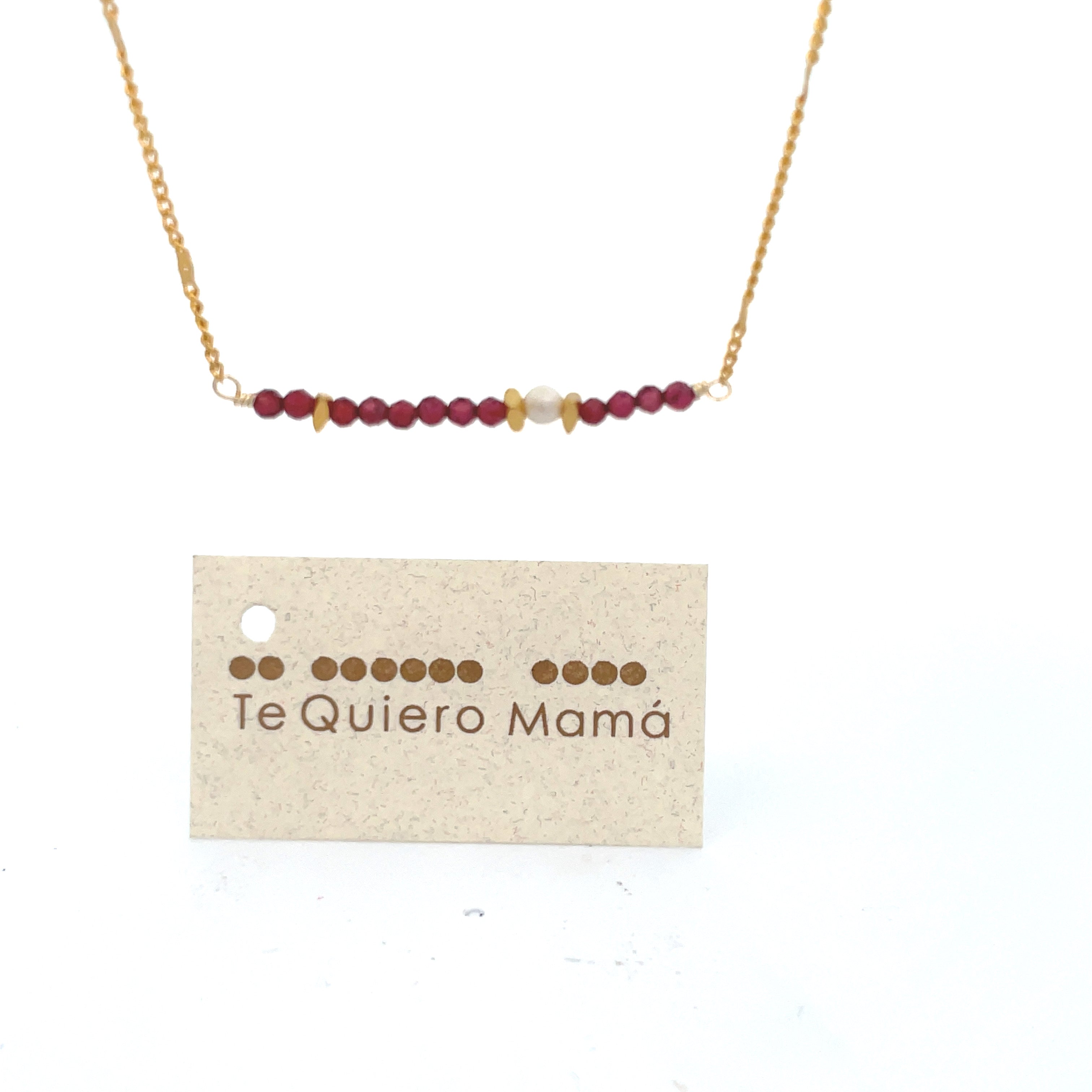 Collar TE QUIERO MAMÁ