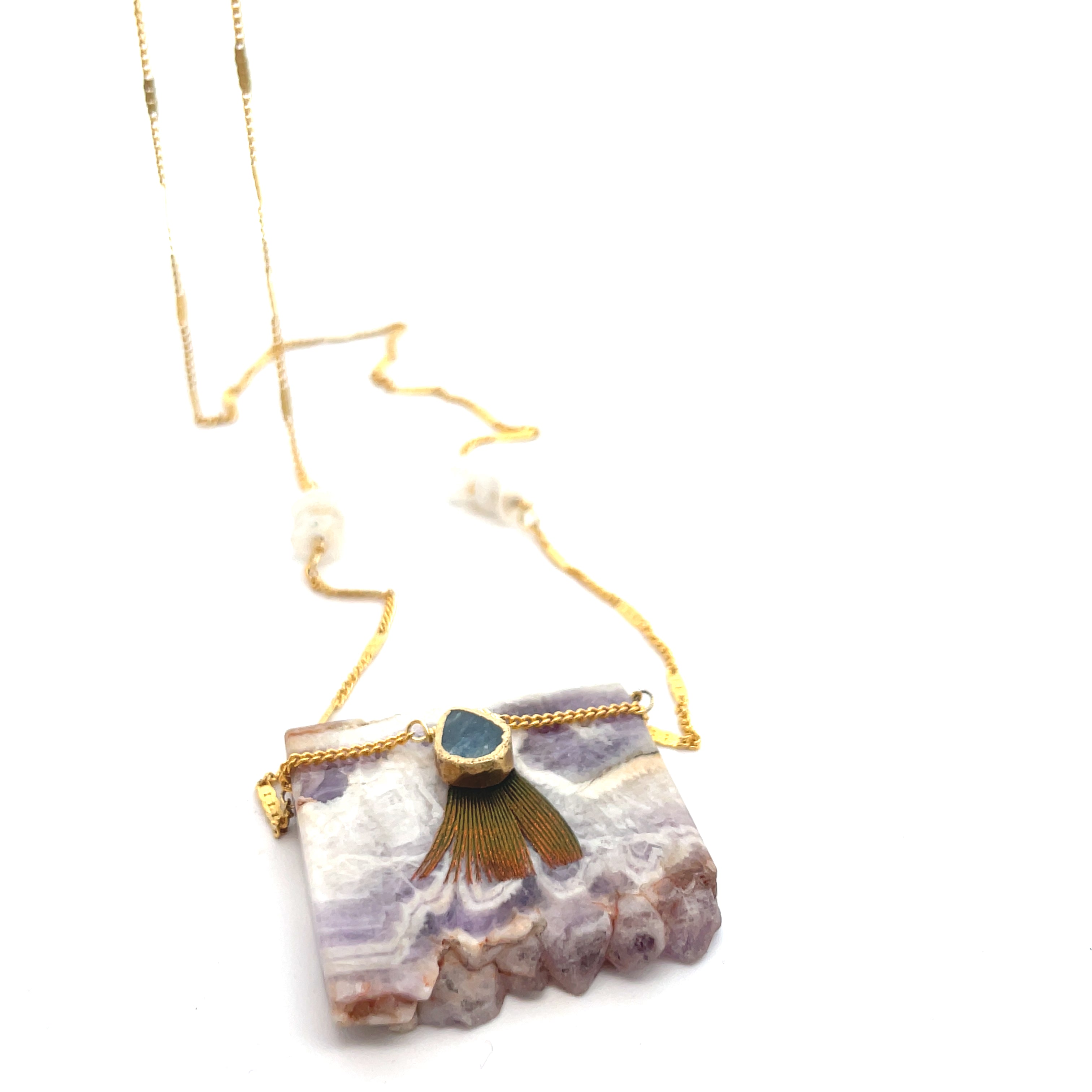 Collar Navajo Amatista Chevron