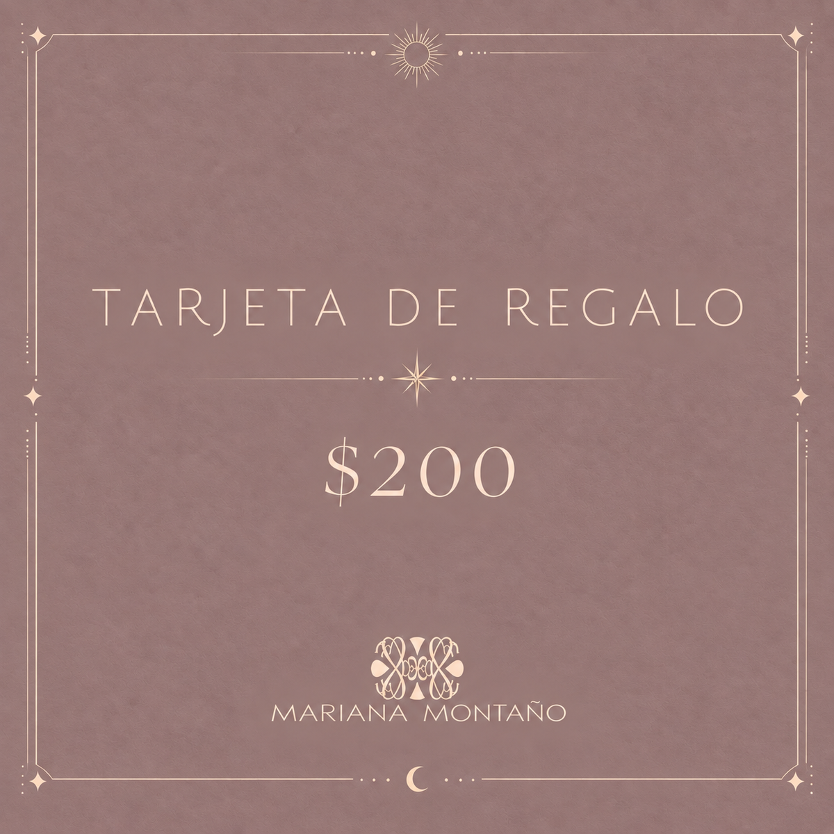 Tarjeta de Regalo Mariana Montaño