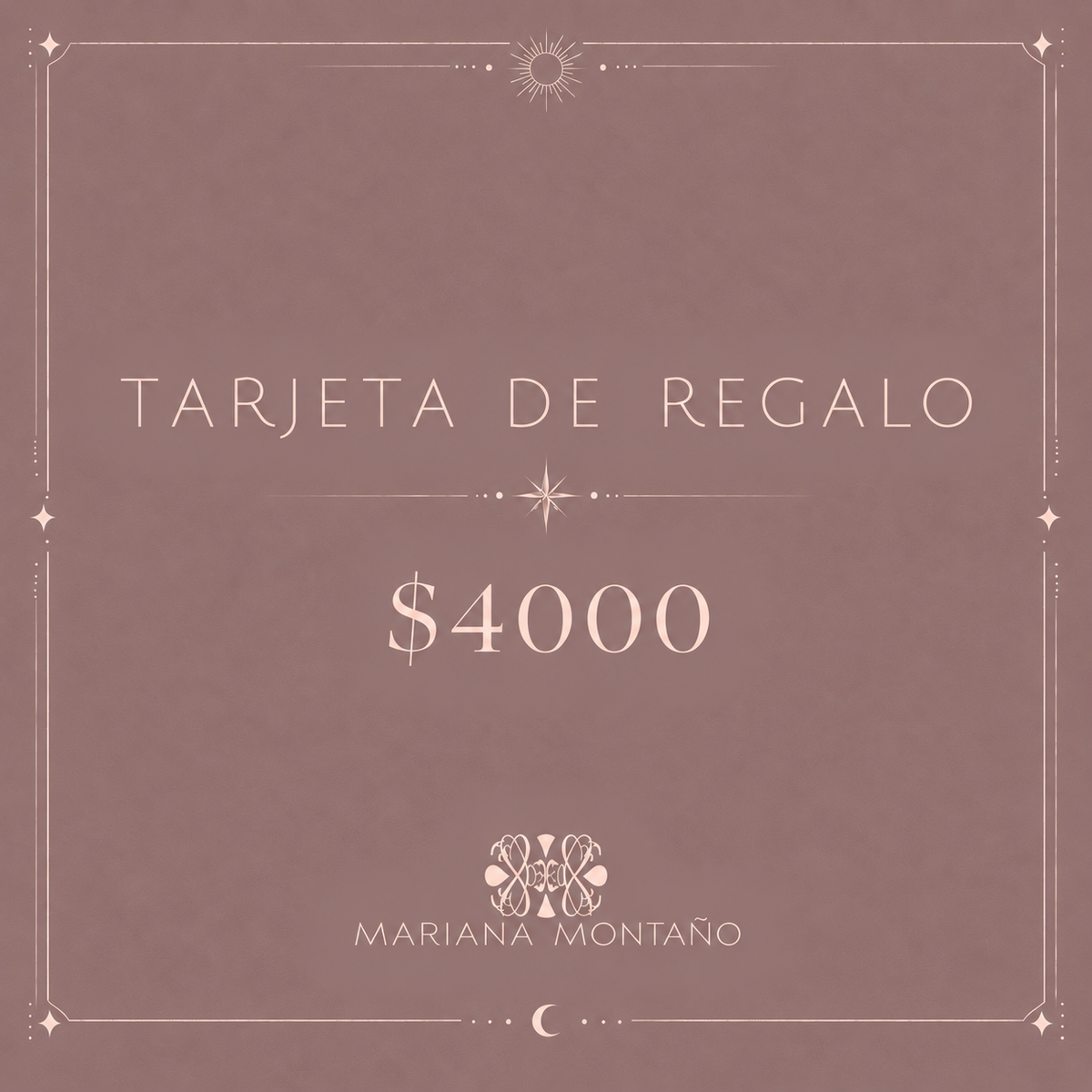 Tarjeta de Regalo Mariana Montaño