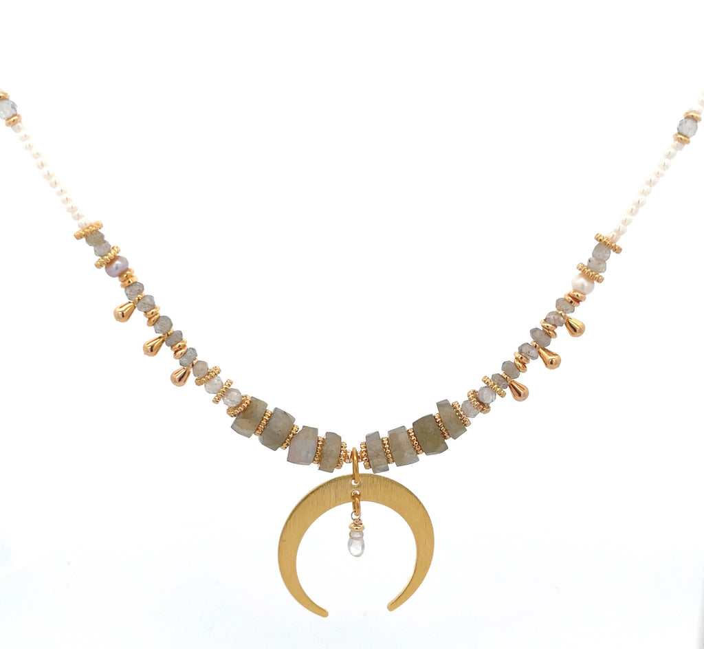 Collar Mama Quilla Labradorita