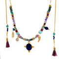 Collar Versatility con dije oval de lapislázuli