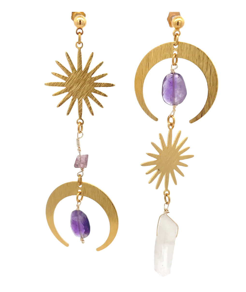 Aretes Sol 🌞 y luna 🌜