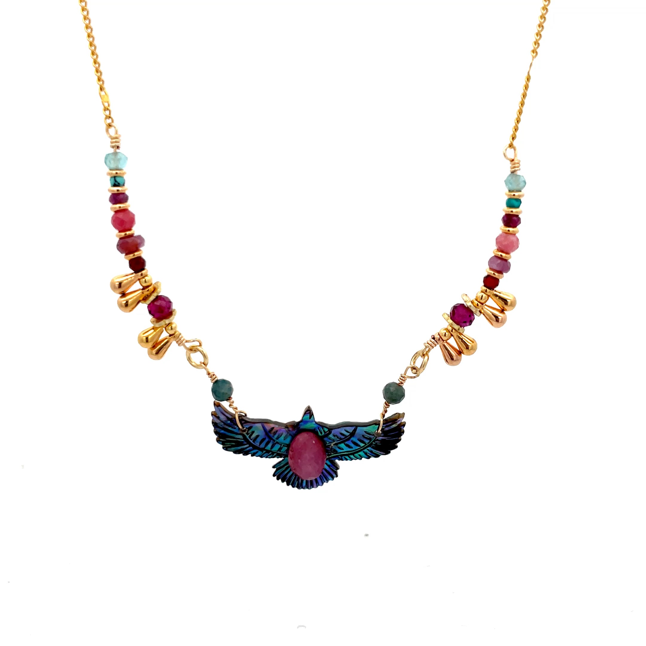 Collar Anka de madre perla y Abulón