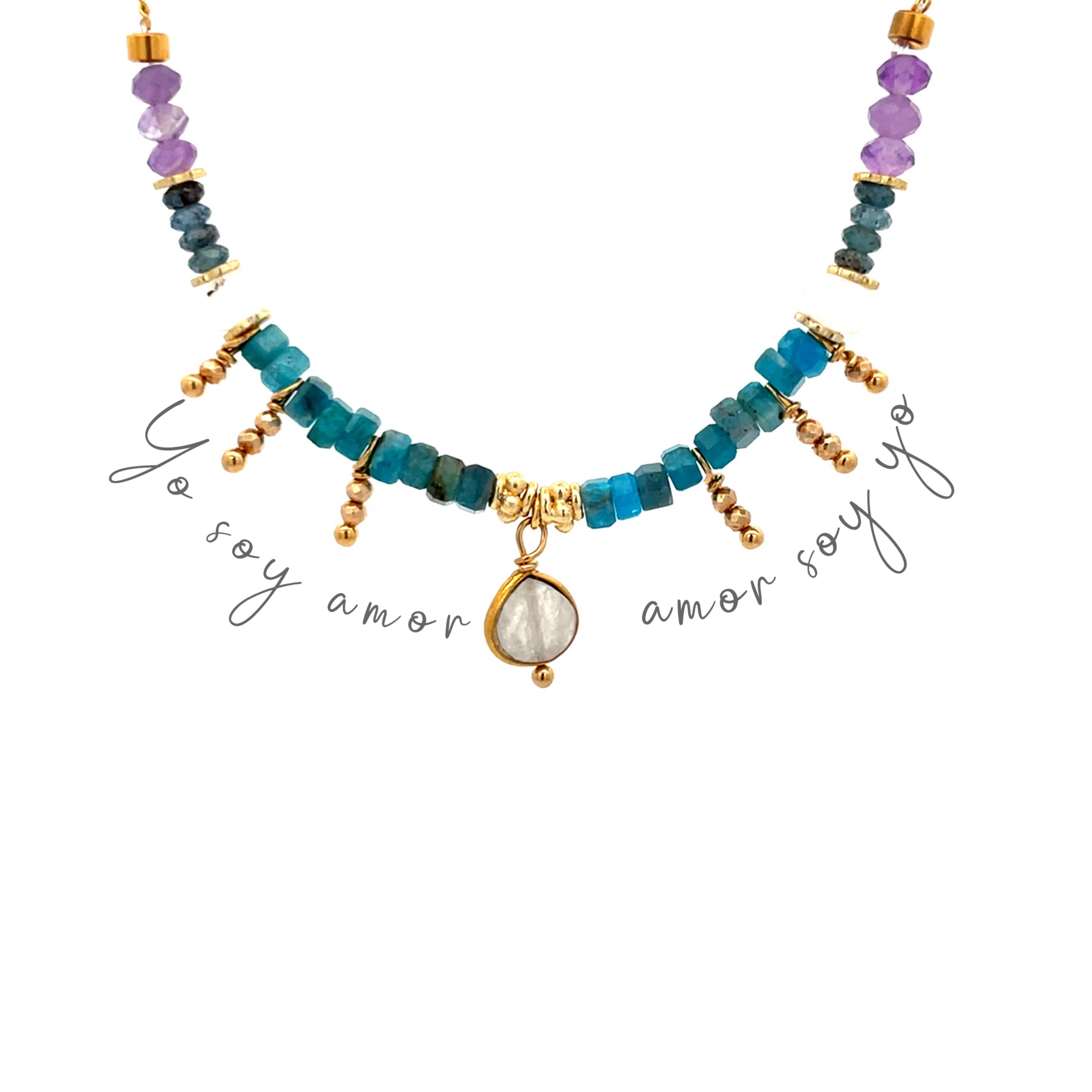 Collar yo soy amor con Apatitas