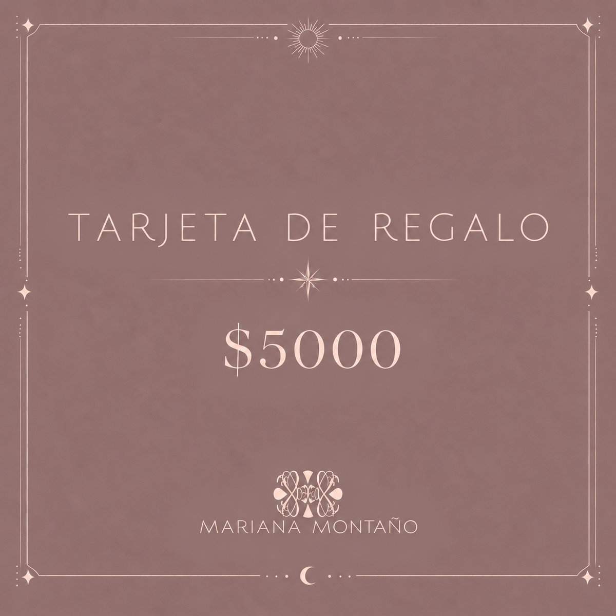 Tarjeta de Regalo Mariana Montaño