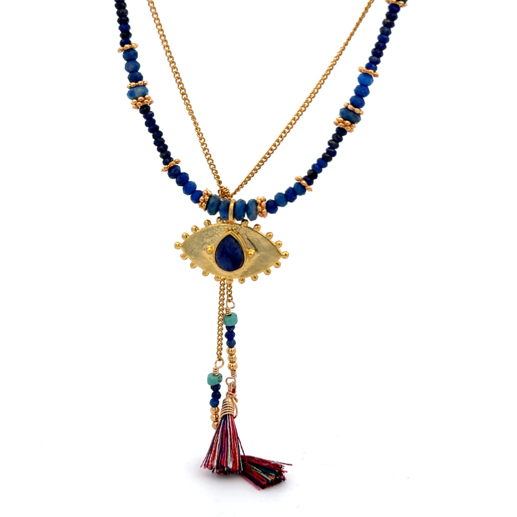 Collar Versatility con 🧿 de Lapislázuli