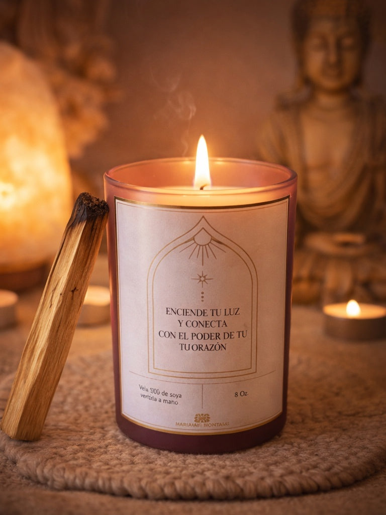 Kit de vela con palo santo