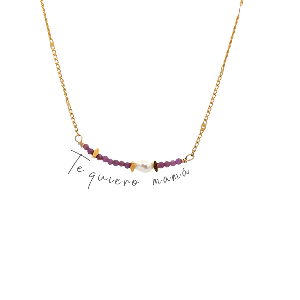 Collar TE QUIERO MAMÁ