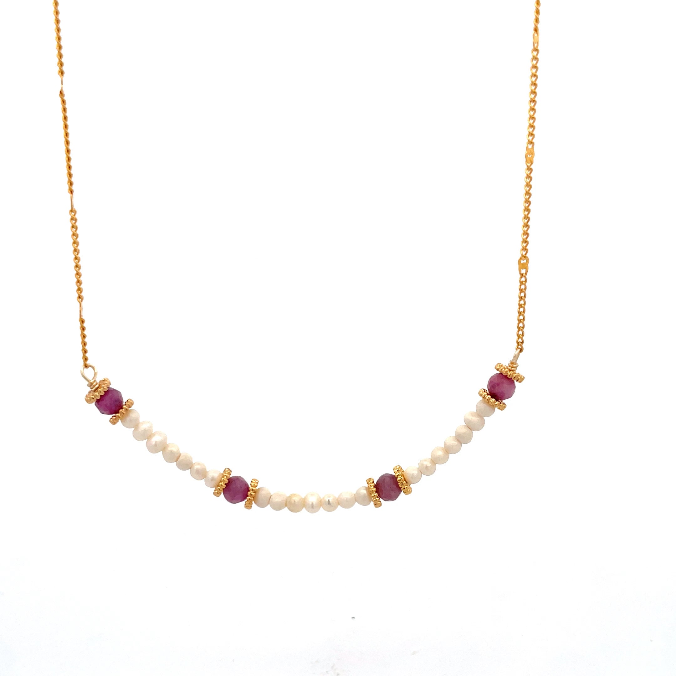 Collar Sulpayki con perlas