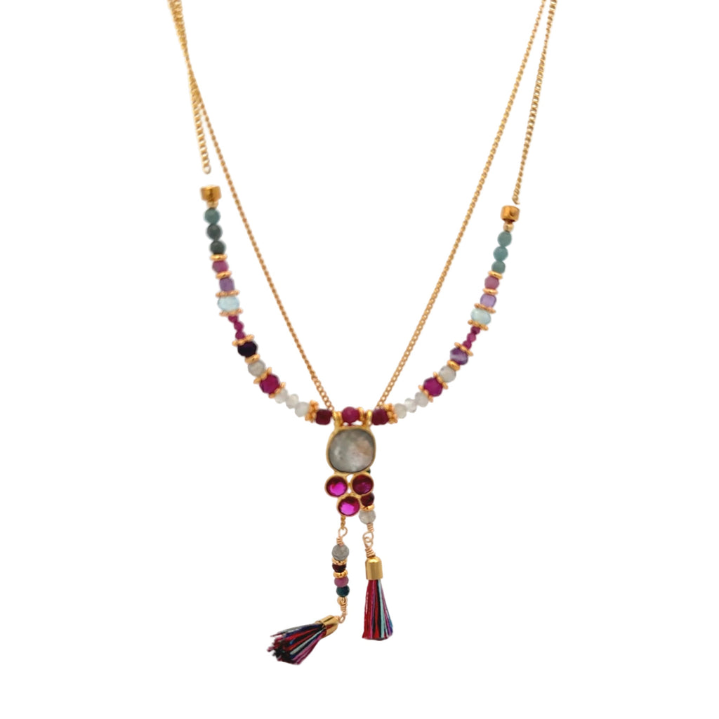 Collar Versatility con labradorita