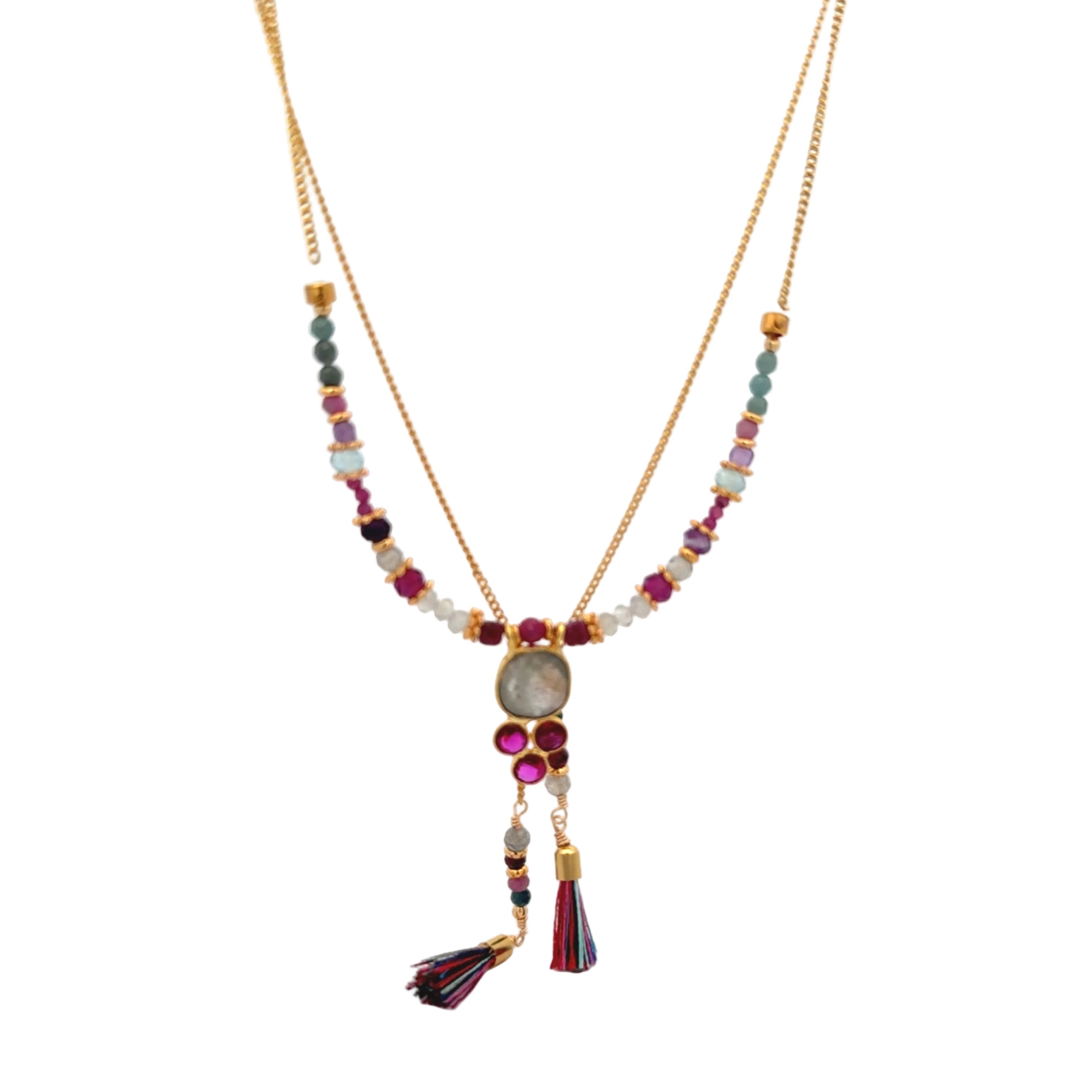 Collar Versatility con labradorita