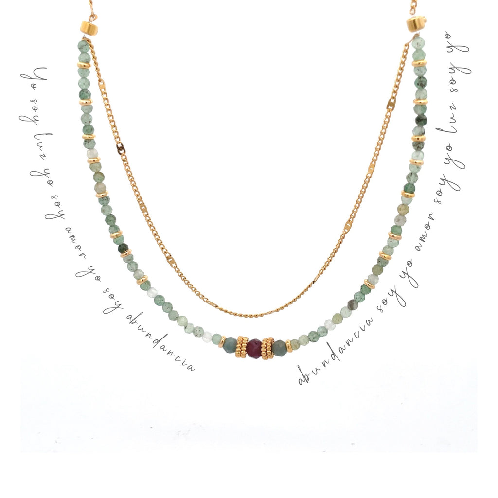 Decretos y afirmaciones de aventurina, rubi e indicolitas.