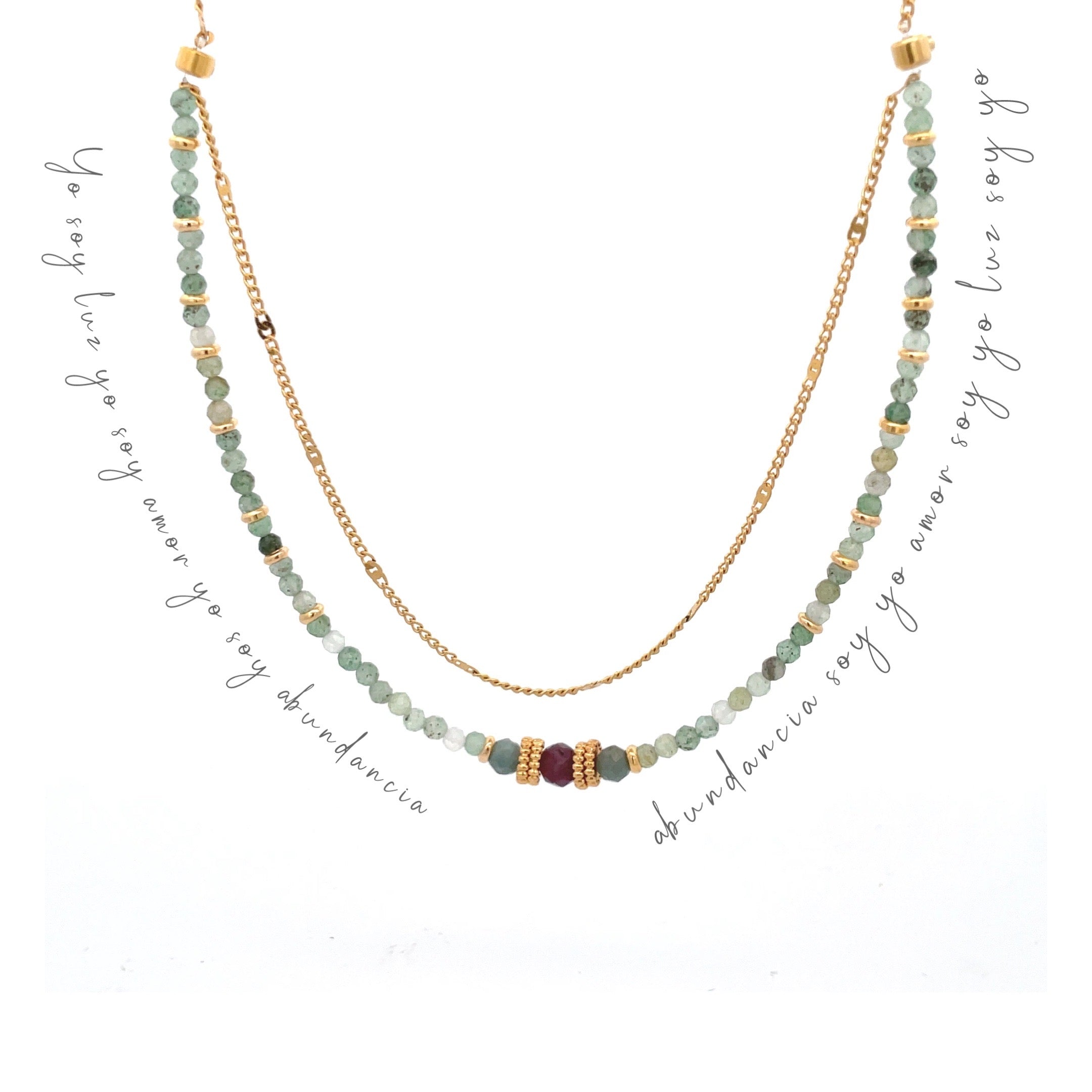 Decretos y afirmaciones de aventurina, rubi e indicolitas.