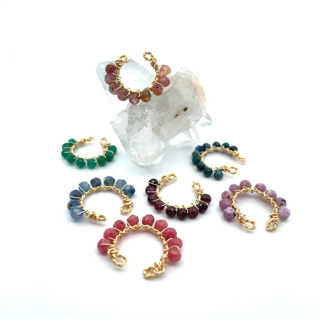 Ear cuff de piedras naturales