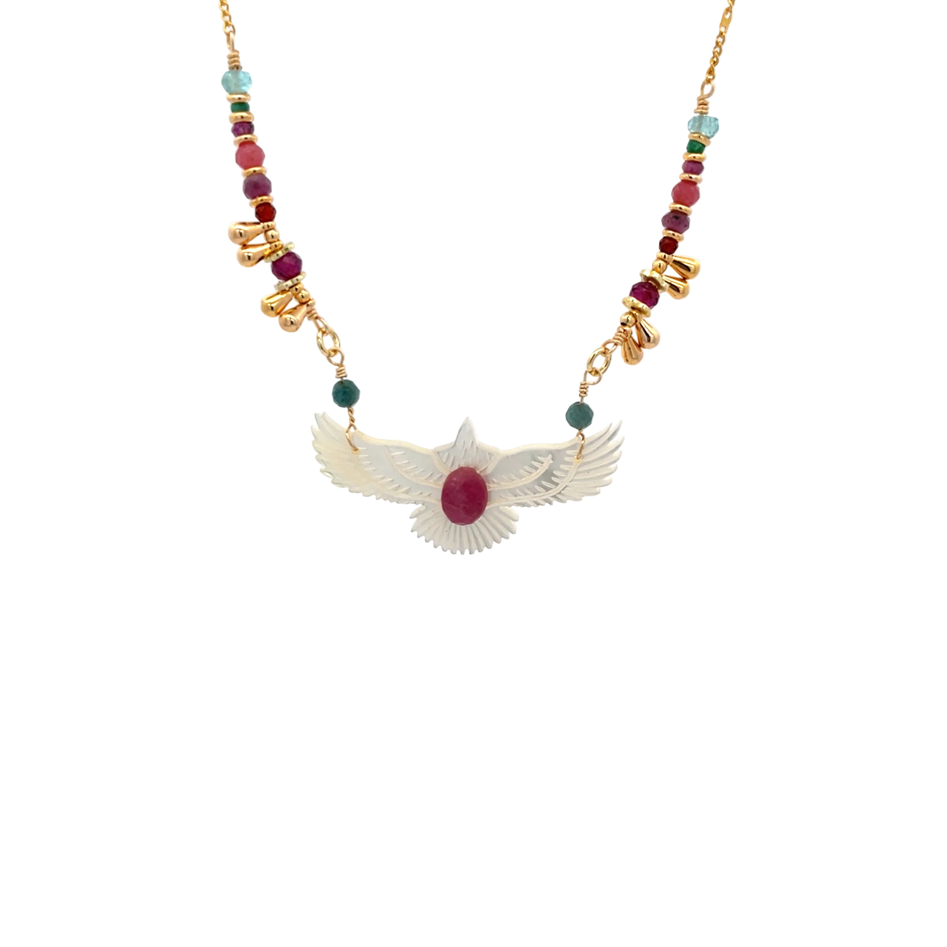 Collar Anka kuychi de madre perla
