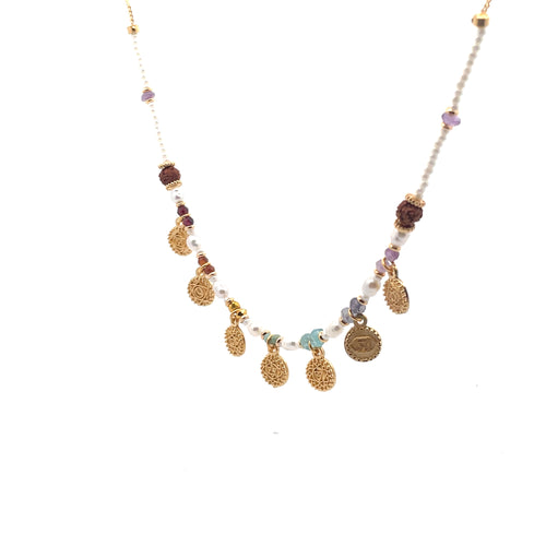 Collar 7 Chakras con perlas