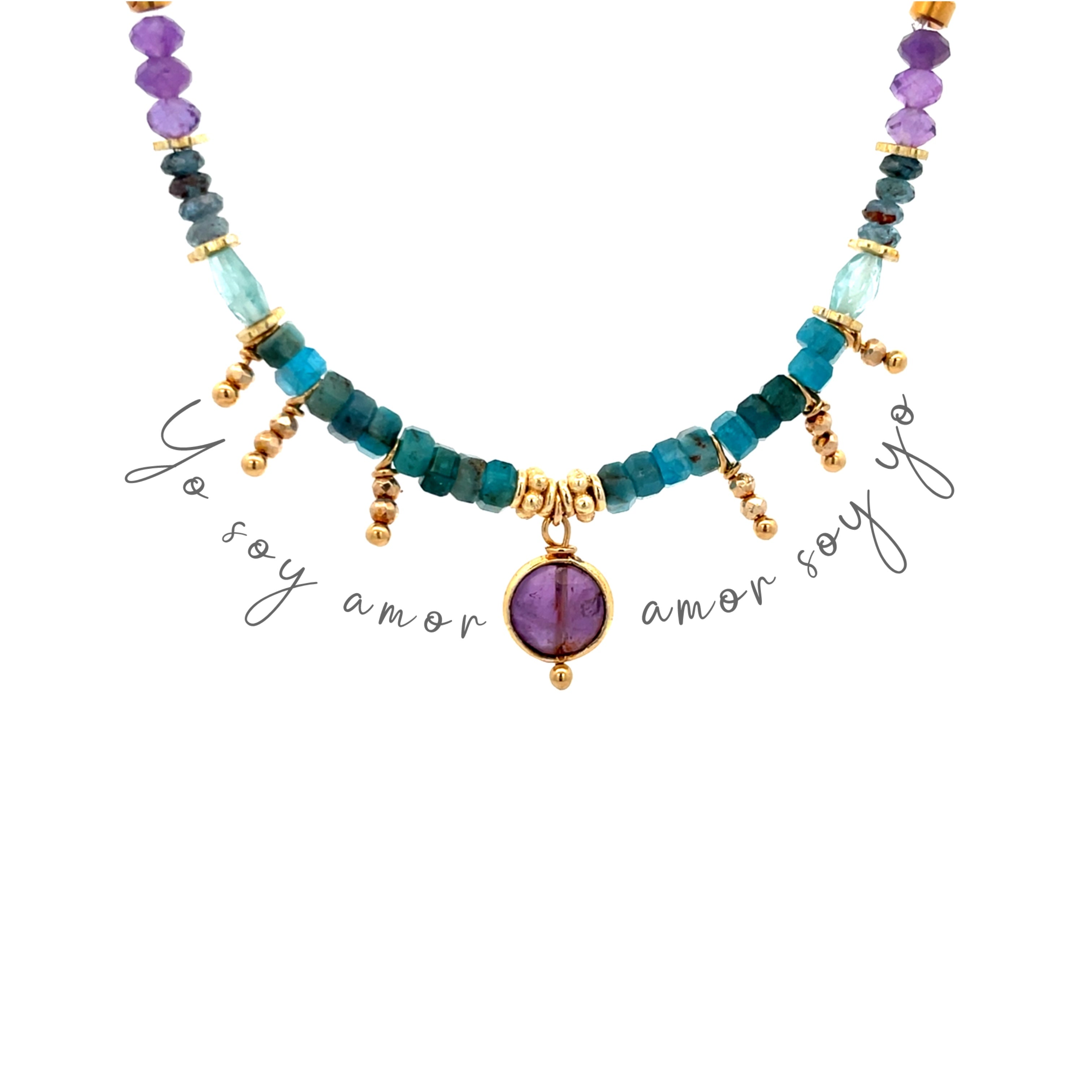 Collar yo soy amor con Apatitas