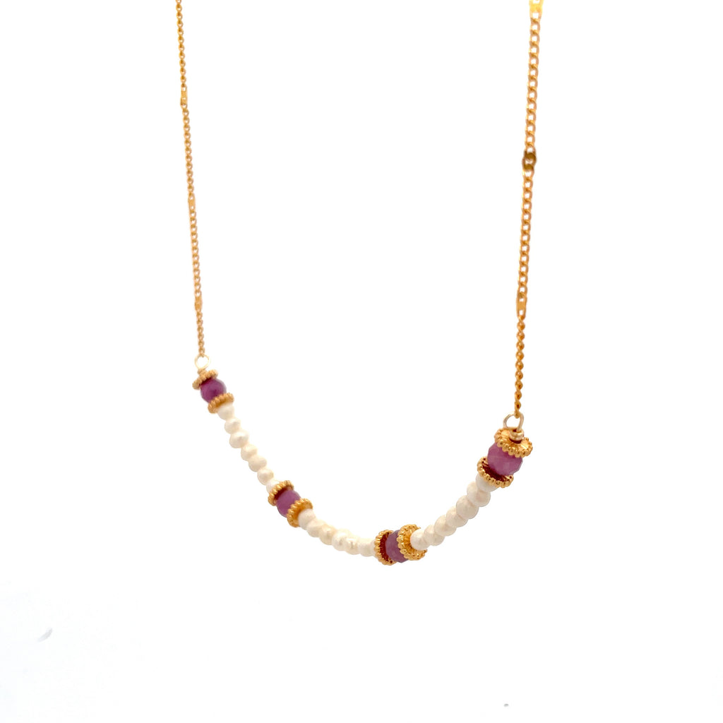 Collar Sulpayki con perlas