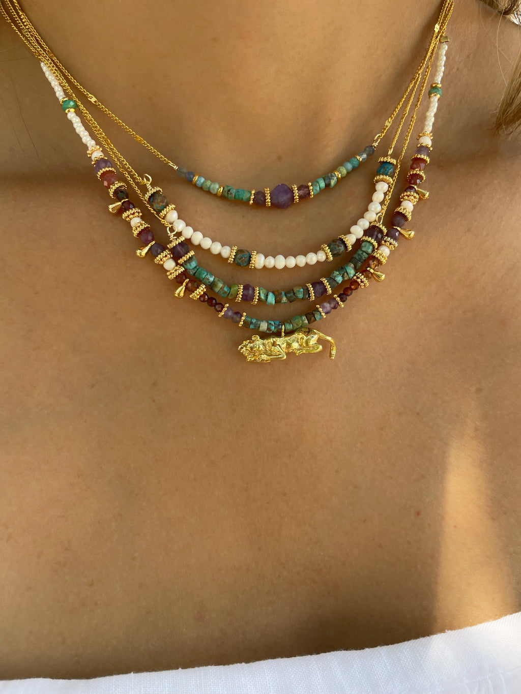 Collar Sulpayki con perlas