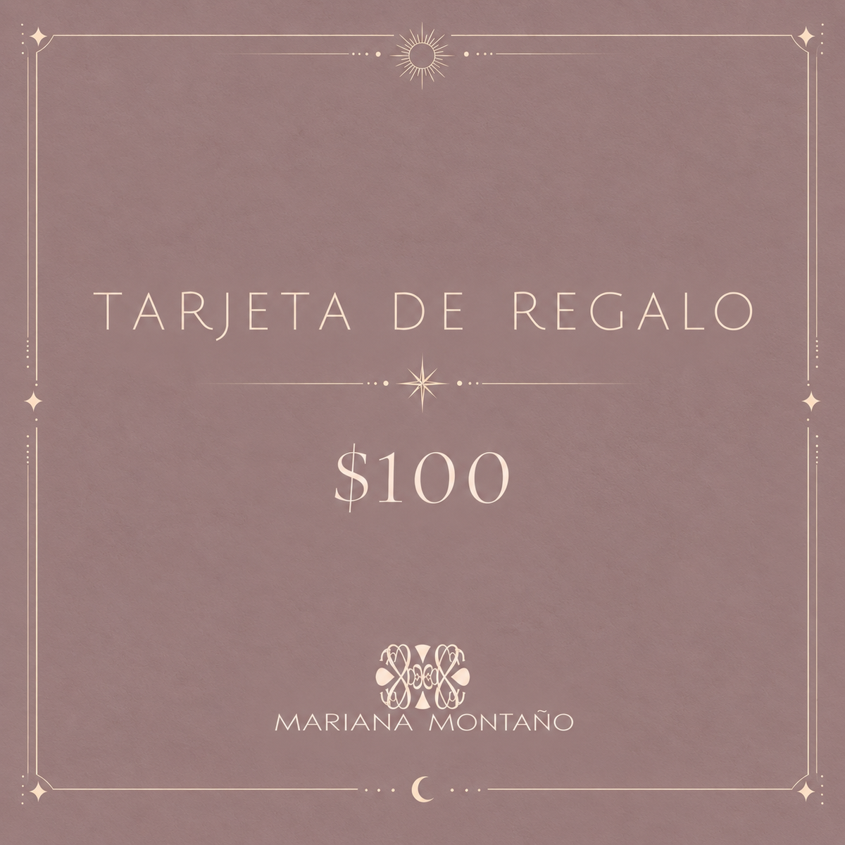 Tarjeta de Regalo Mariana Montaño