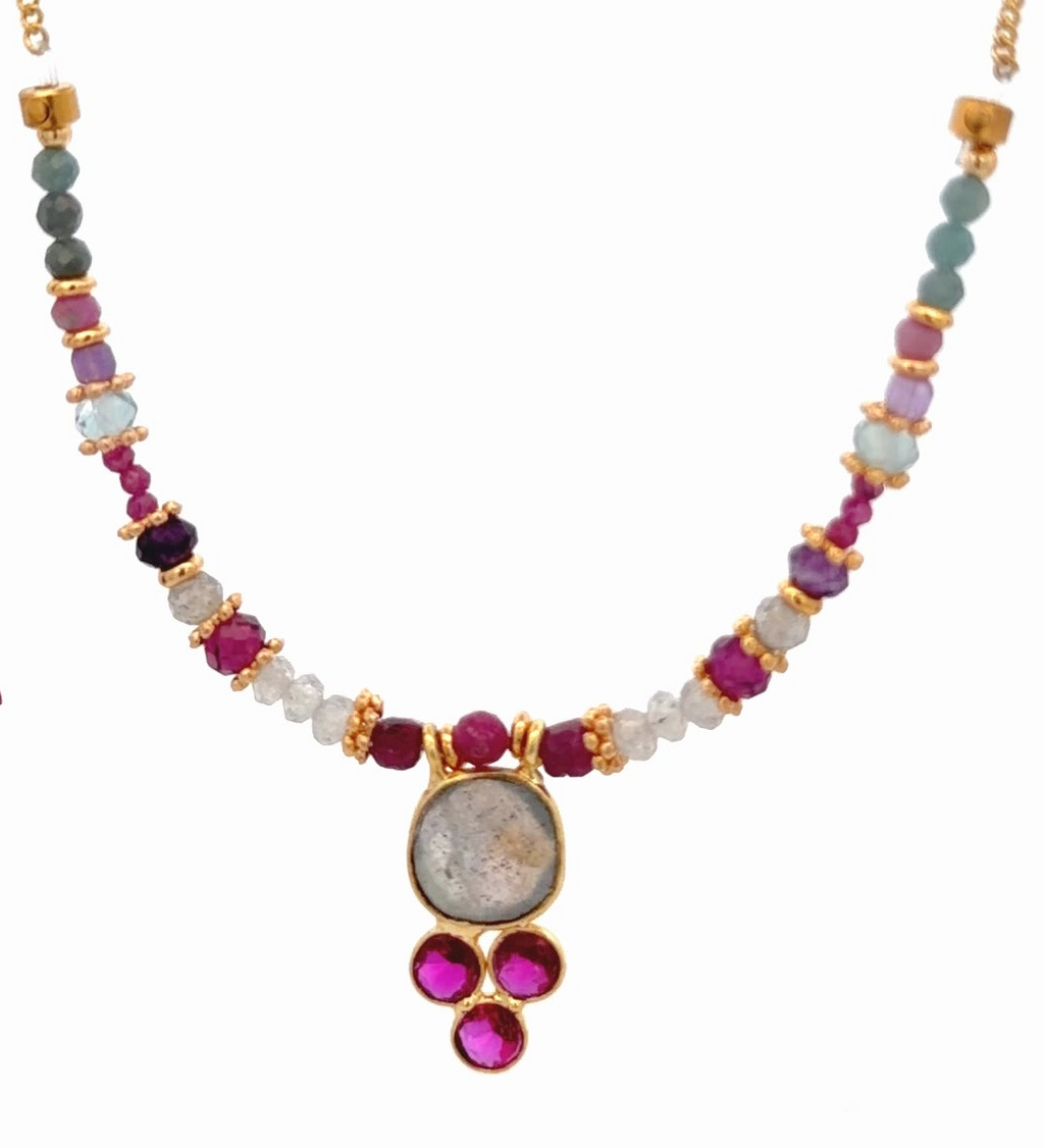 Collar Versatility con labradorita