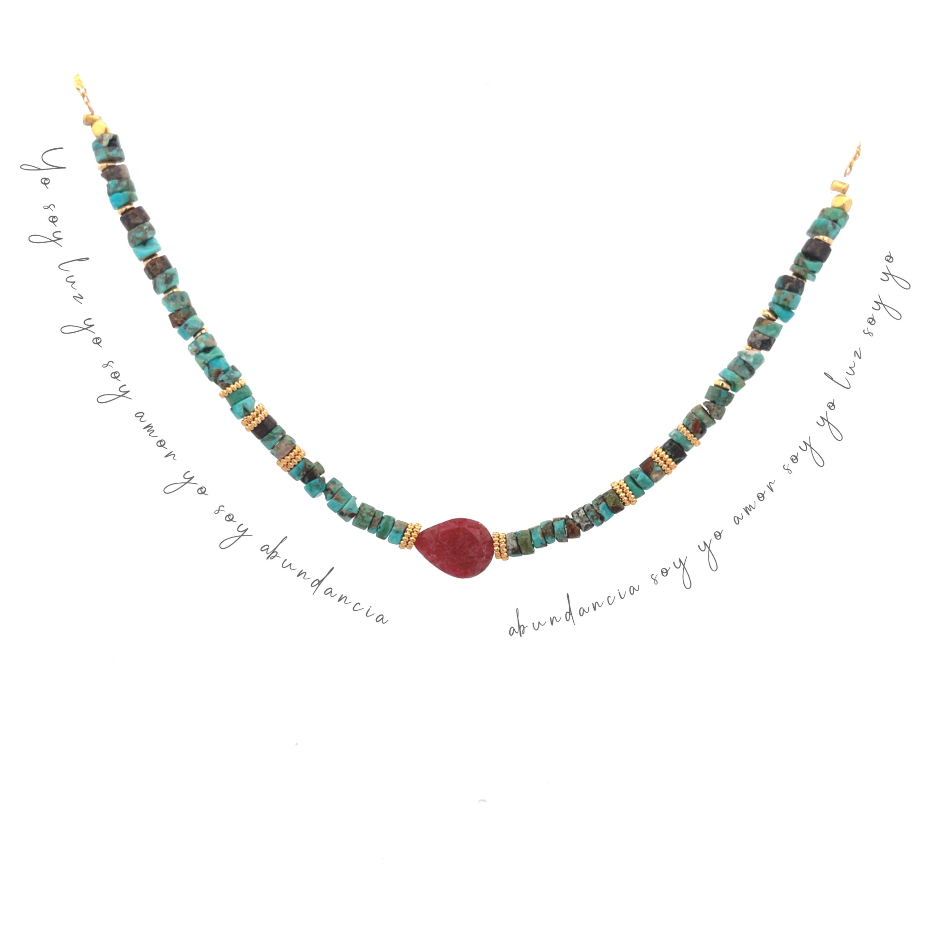 Decretos y afirmaciones con Rubi y turquesa