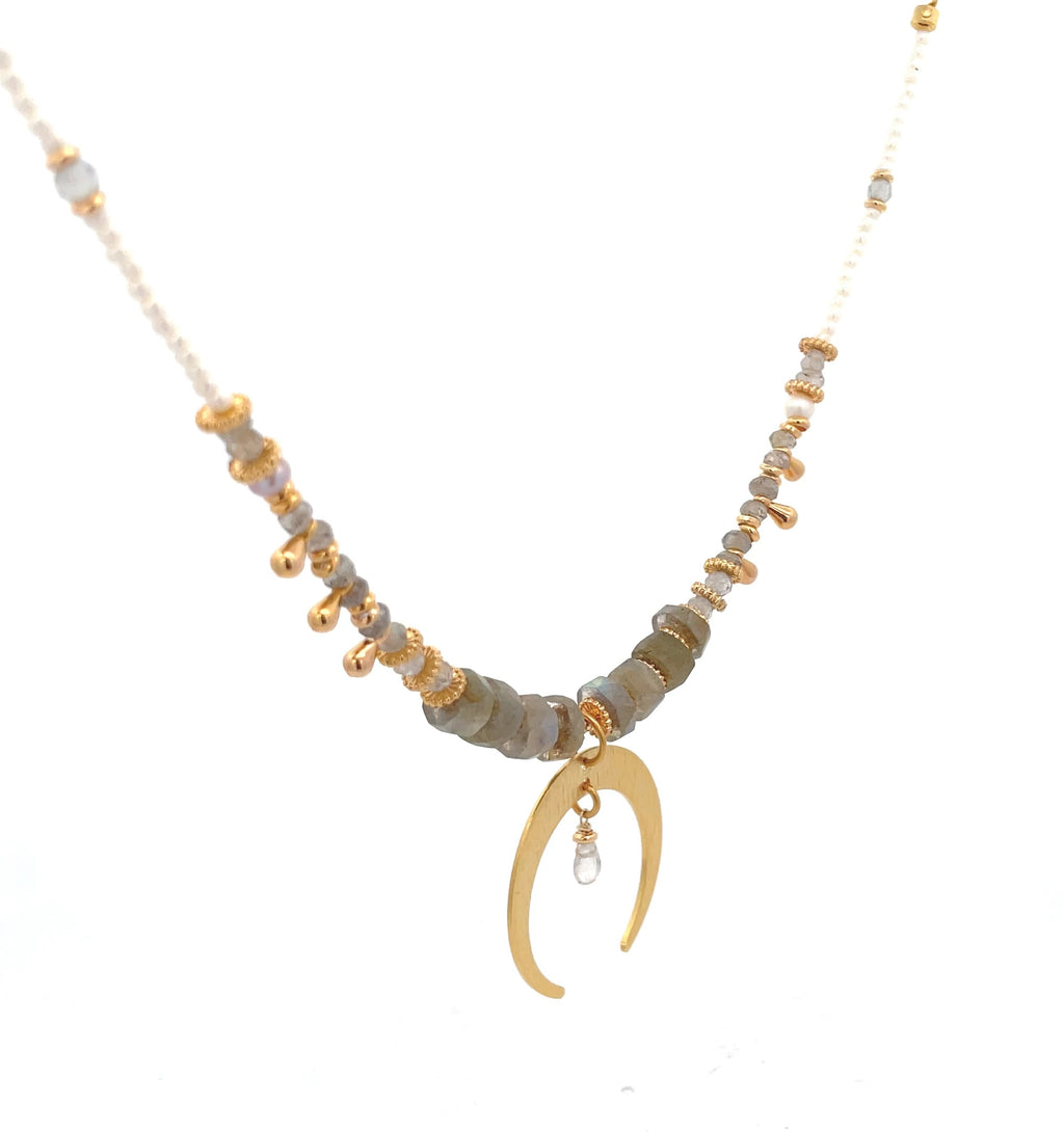 Collar Mama Quilla Labradorita