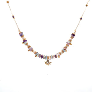 Collar Taita Inti 🌞 y gota de cristal