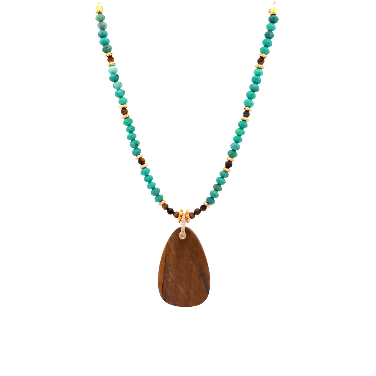 Collar Laja de ojo de tigre 🐅