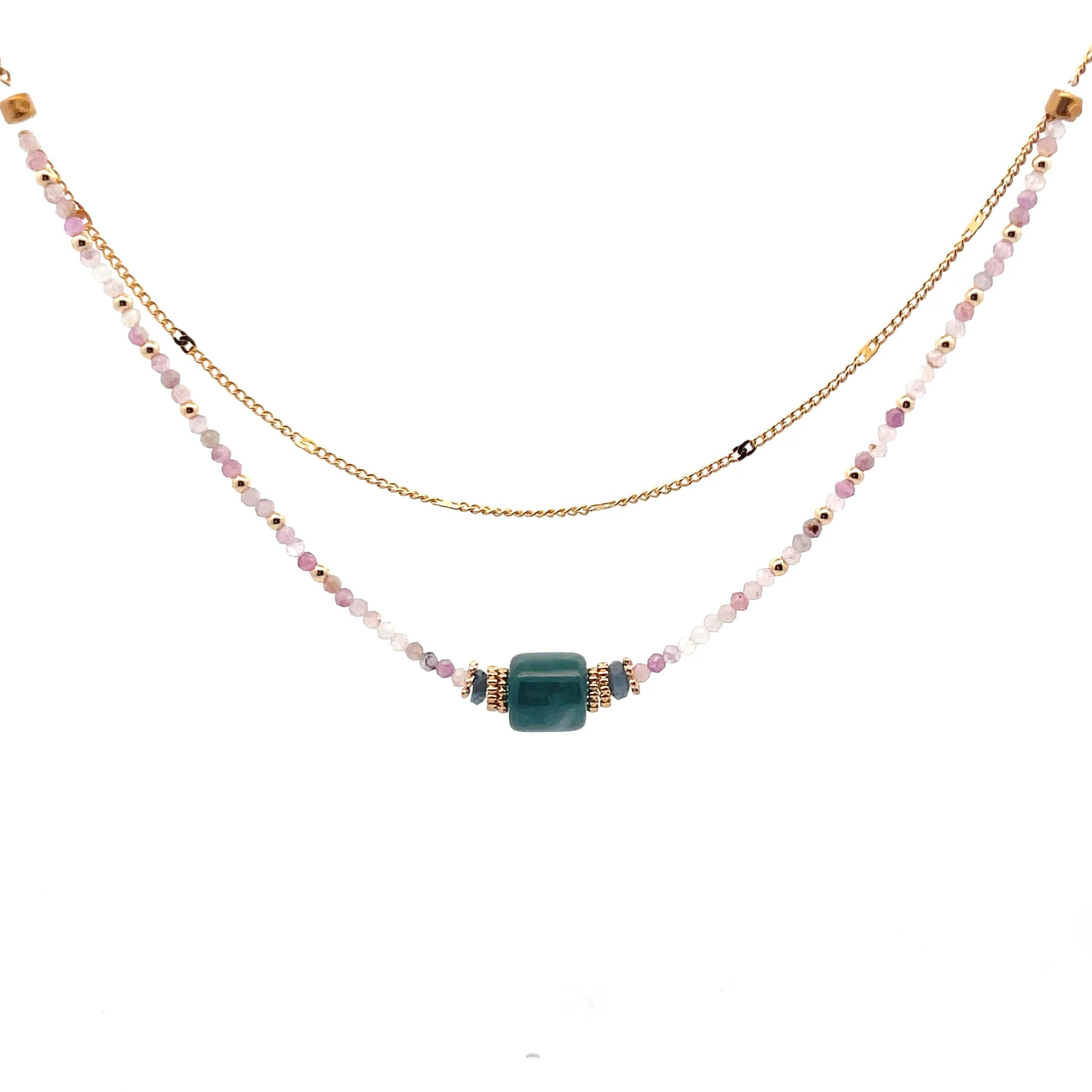 Decretos y afirmaciones con jade guatemalteco, mica y iolita