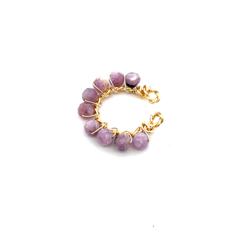 Ear cuff de piedras naturales