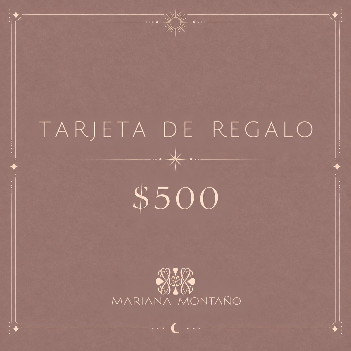 Tarjeta de Regalo Mariana Montaño