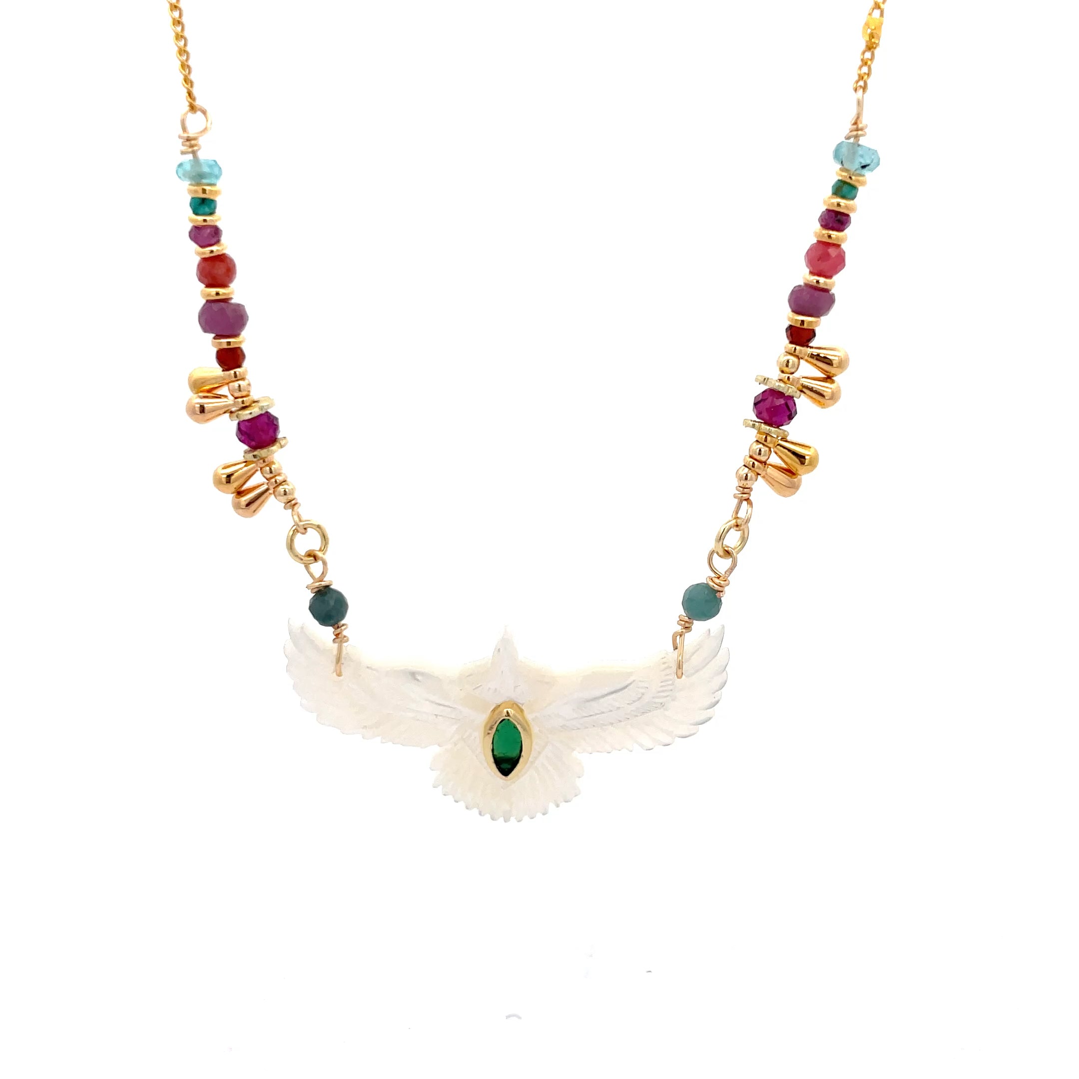 Collar Anka kuychi de madre perla