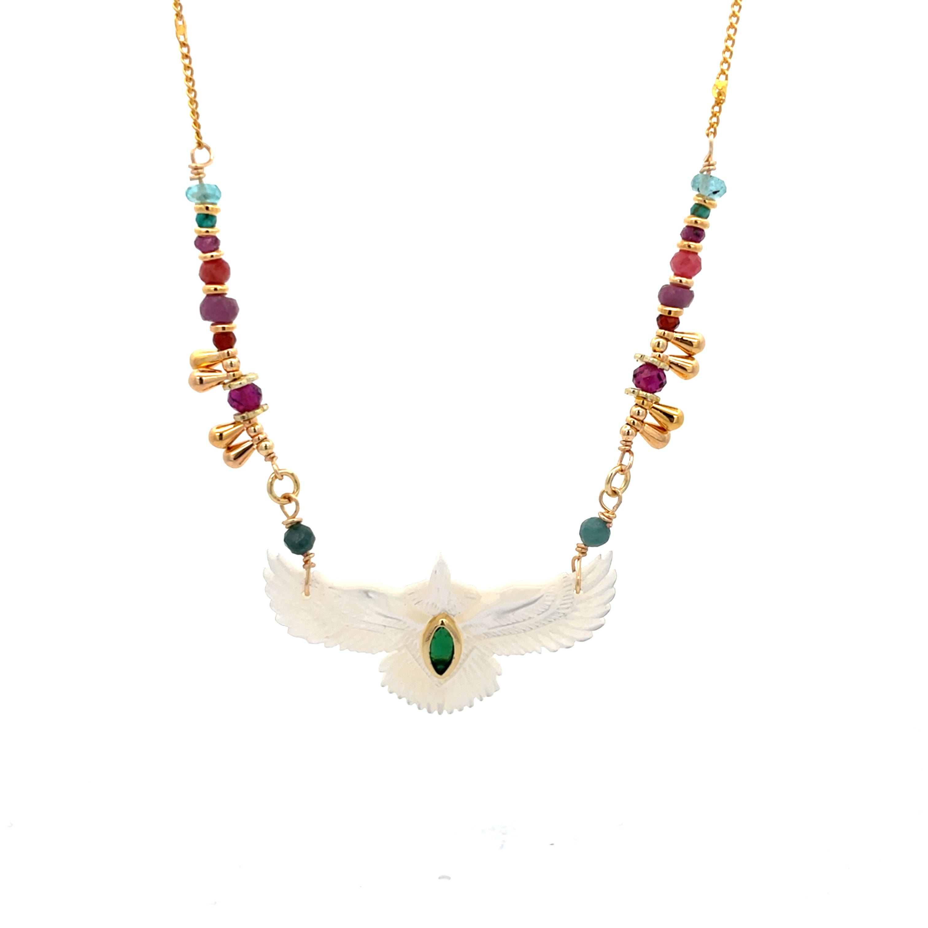 Collar Anka kuychi de madre perla