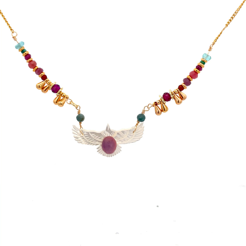 Collar Anka de madre perla y Abulón