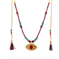 Collar Versatility con 🧿 de Rubí y turquesa