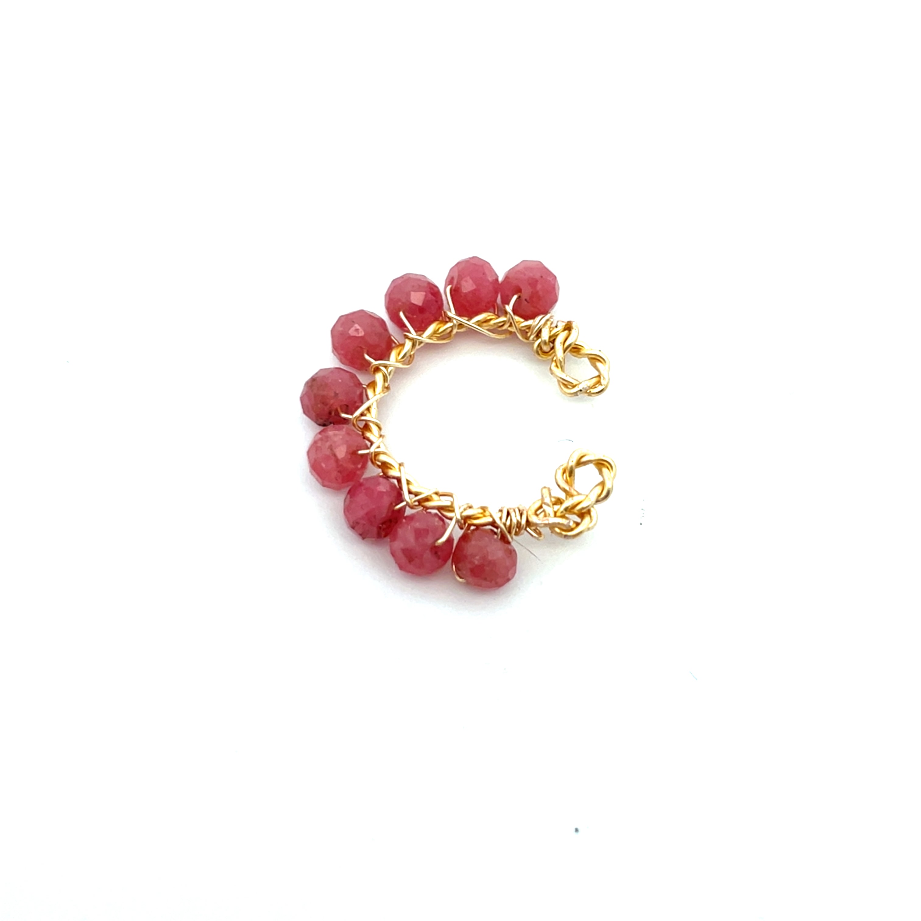 Ear cuff de piedras naturales