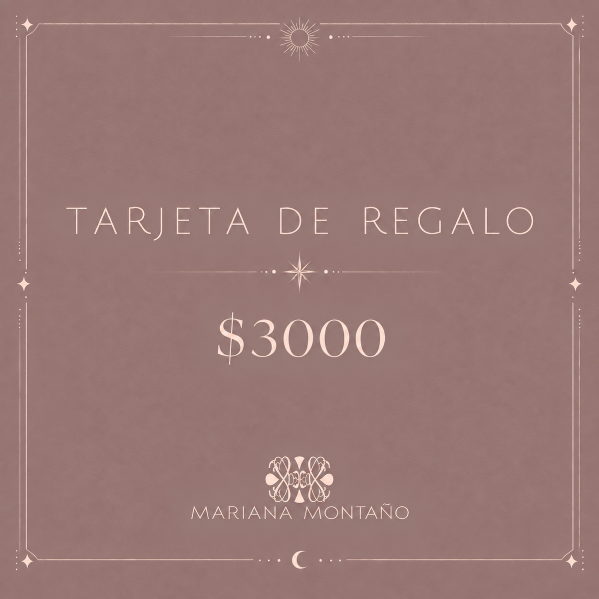 Tarjeta de Regalo Mariana Montaño