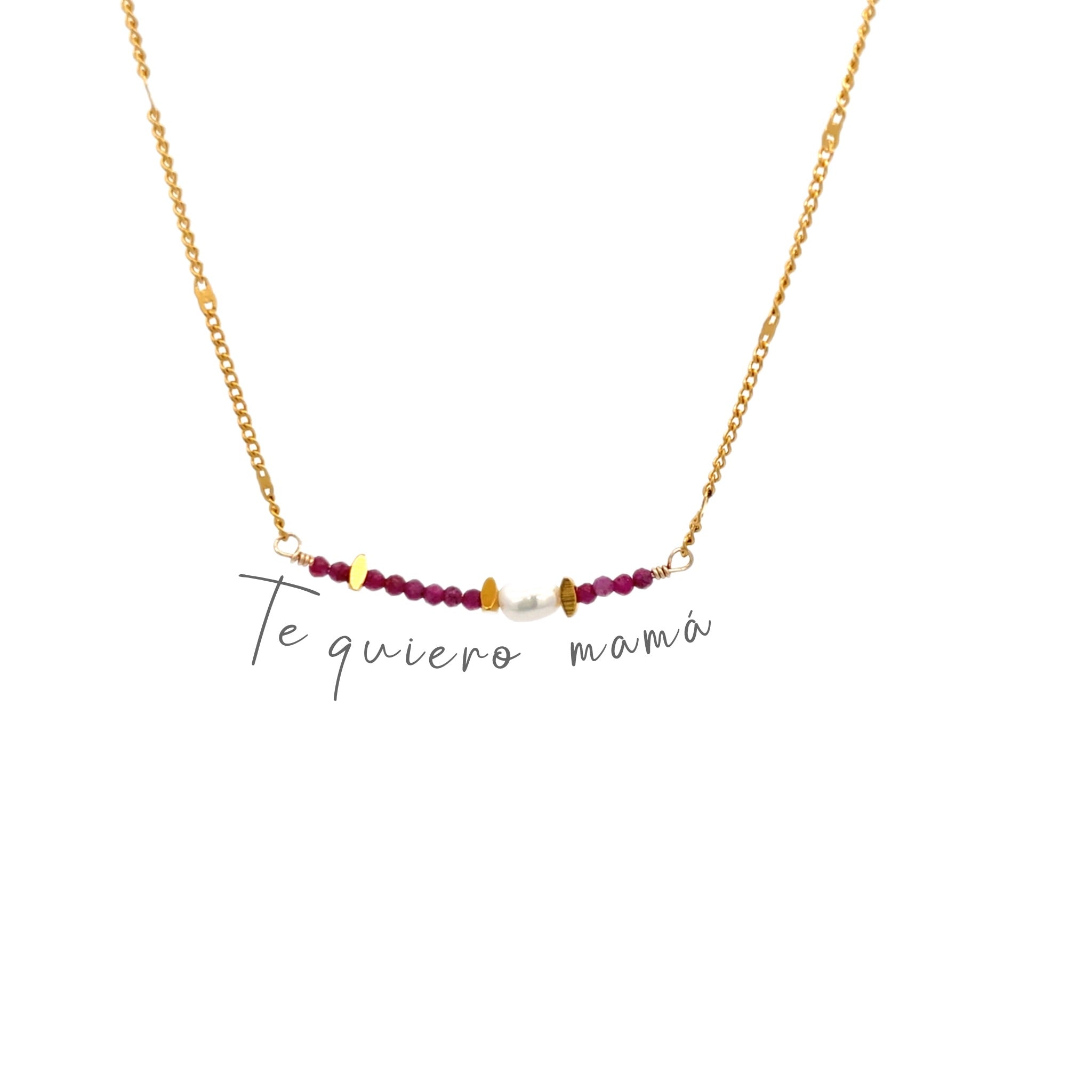 Collar TE QUIERO MAMÁ