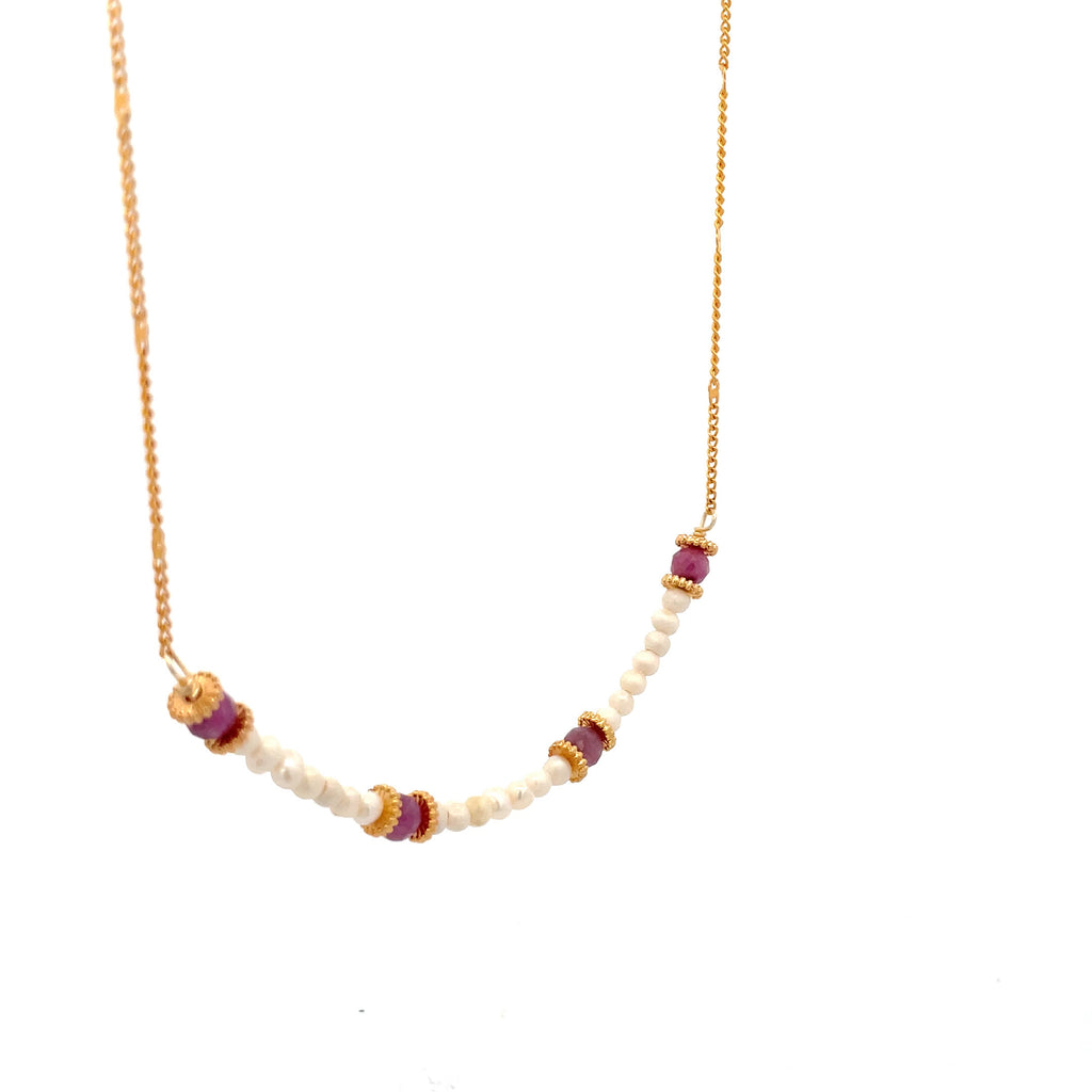 Collar Sulpayki con perlas