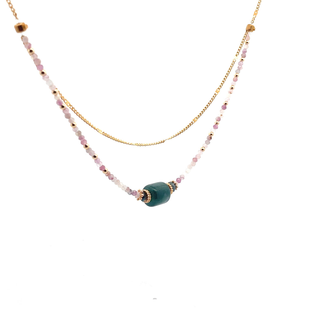 Decretos y afirmaciones con jade guatemalteco, mica y iolita