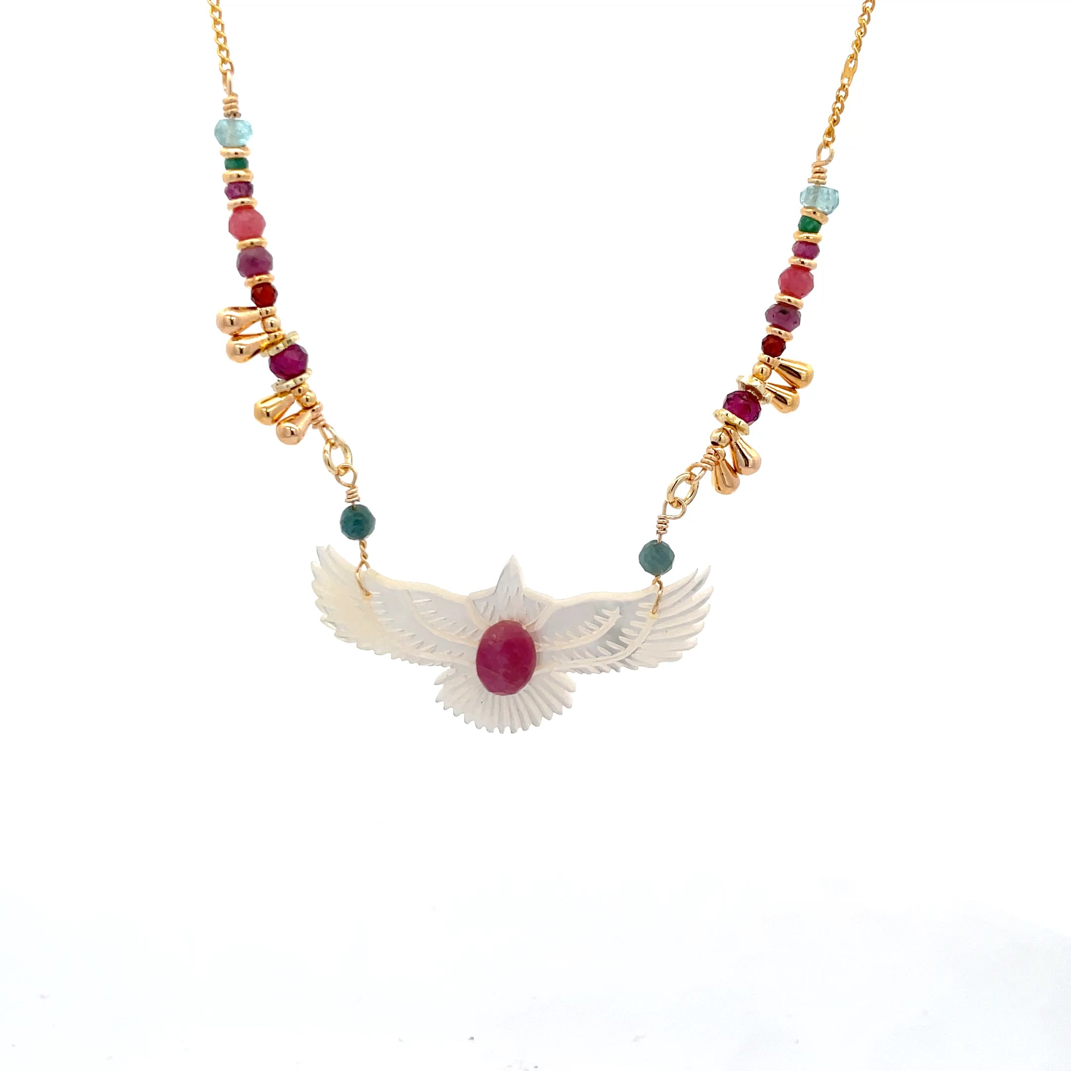 Collar Anka kuychi de madre perla