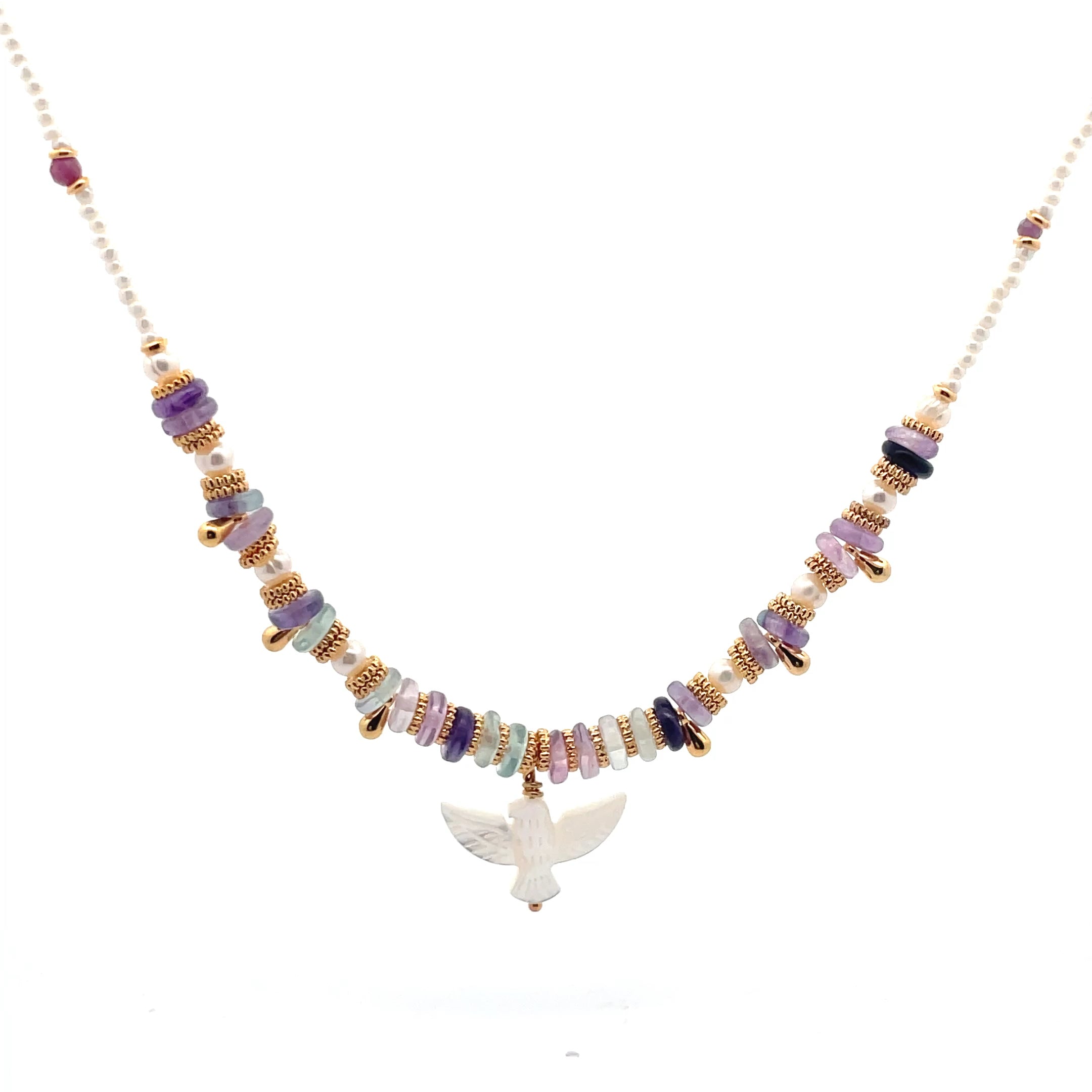 Collar Anka con Flouritas