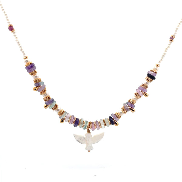 collar Anka con flouritas