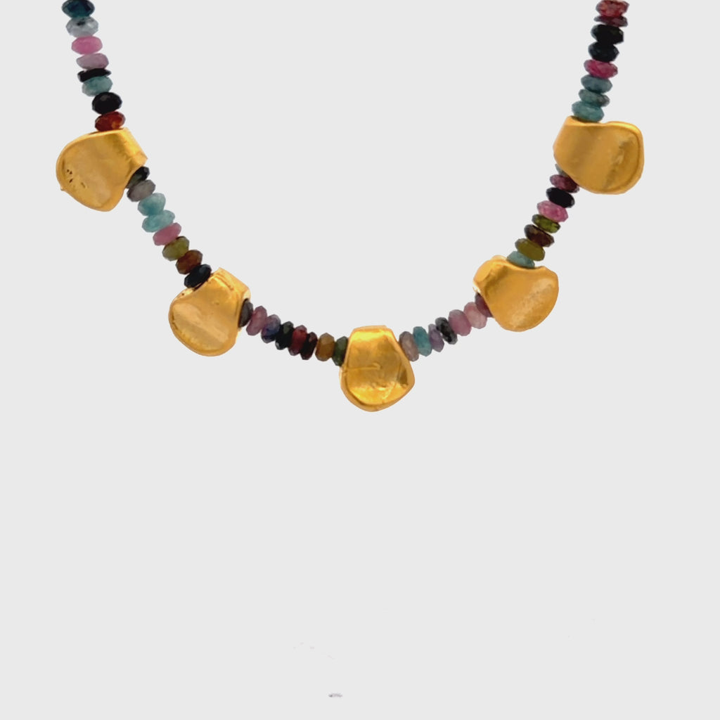 Collar Zunya con Turmalinas sandía